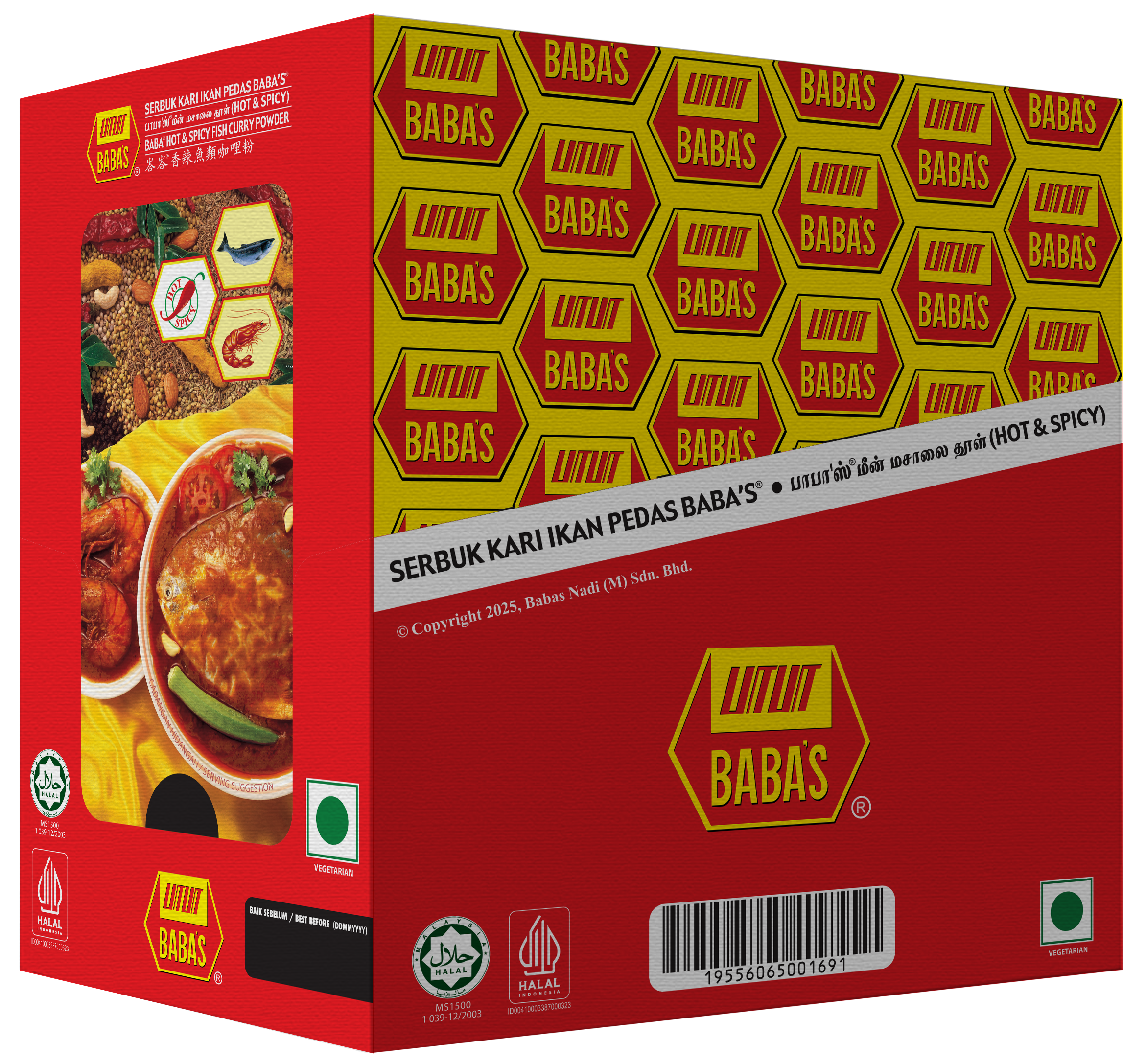 BABA'S HOT & SPICY FISH CURRY POWDER