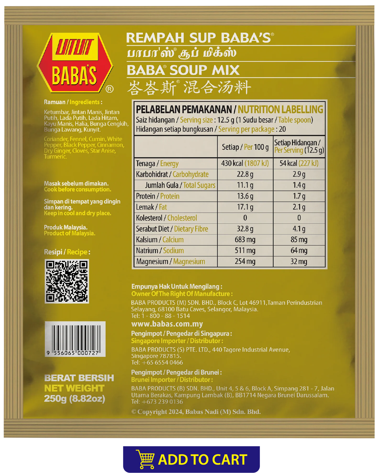 BABA'S SOUP MIX