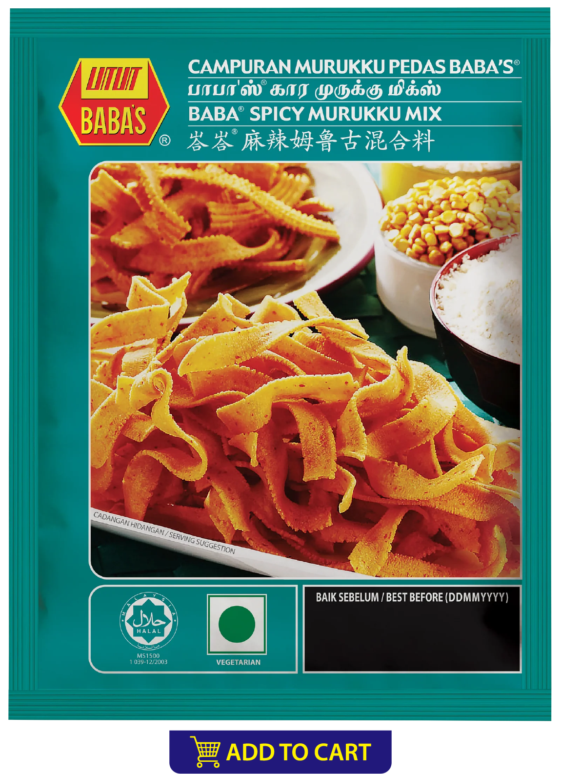 BABA'S SPICY MURUKKU MIX