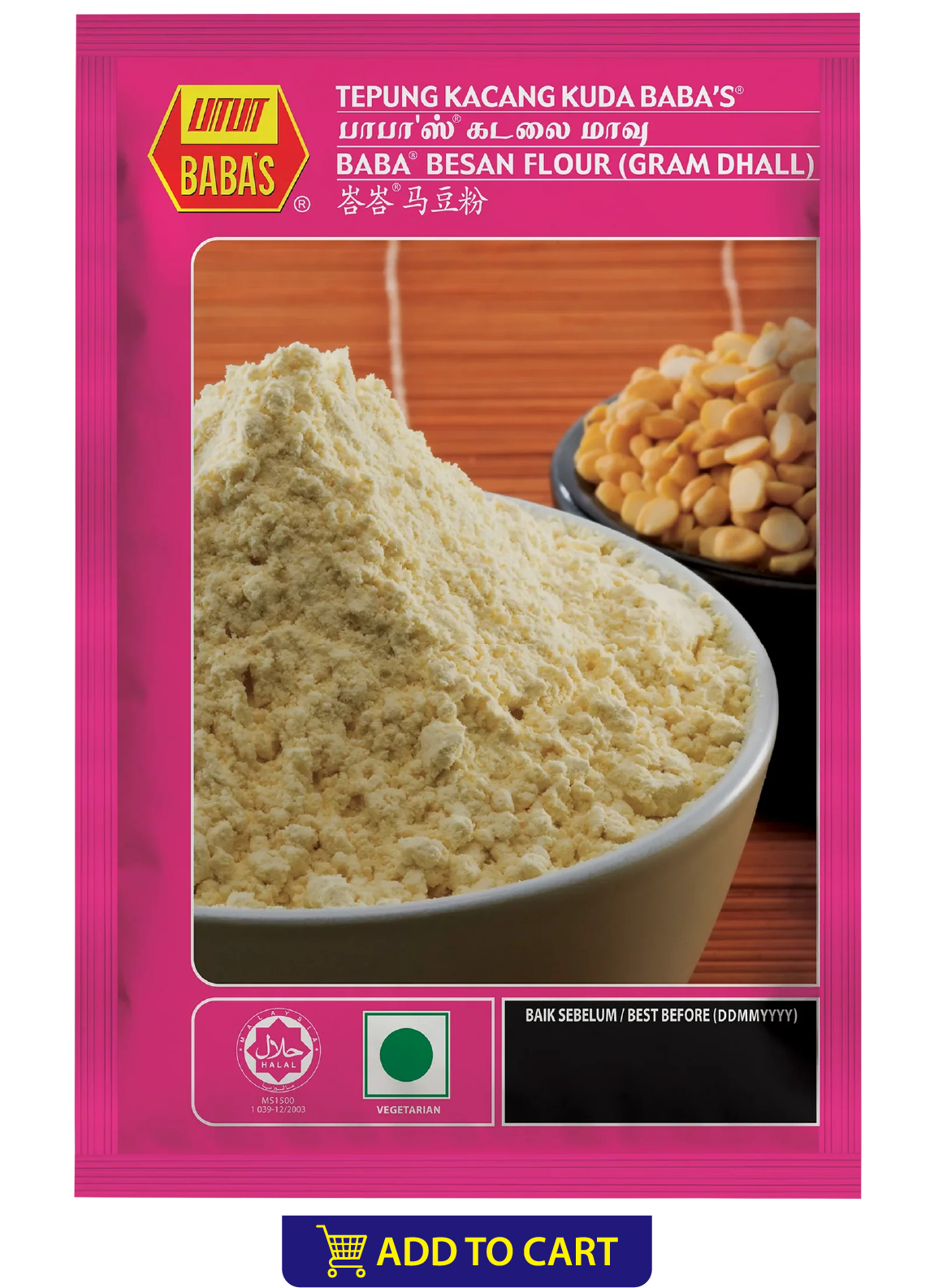 BABA'S BESAN FLOUR (GRAM DHALL)