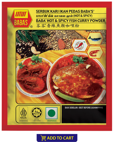 BABA'S HOT & SPICY FISH CURRY POWDER