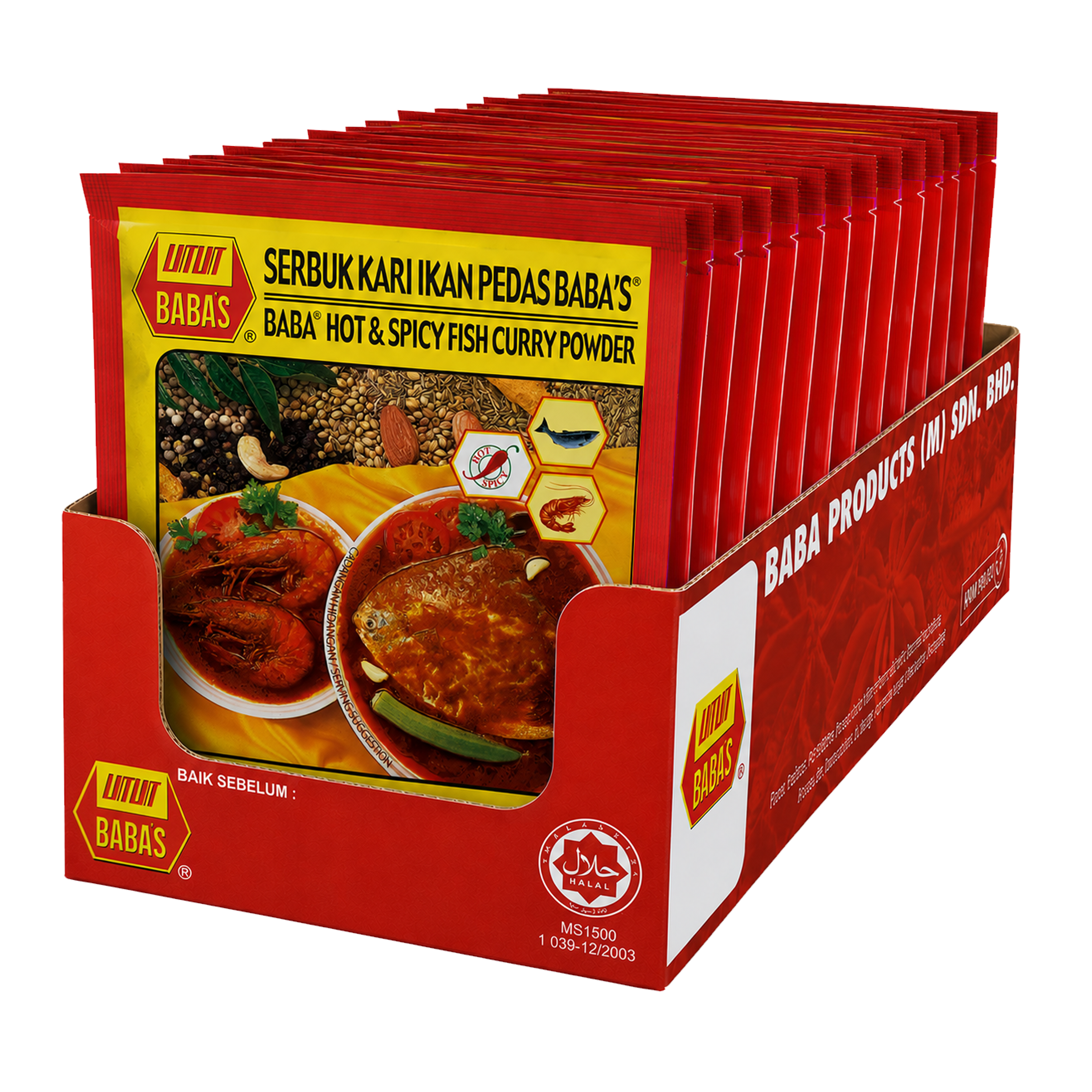 BABA'S HOT & SPICY FISH CURRY POWDER