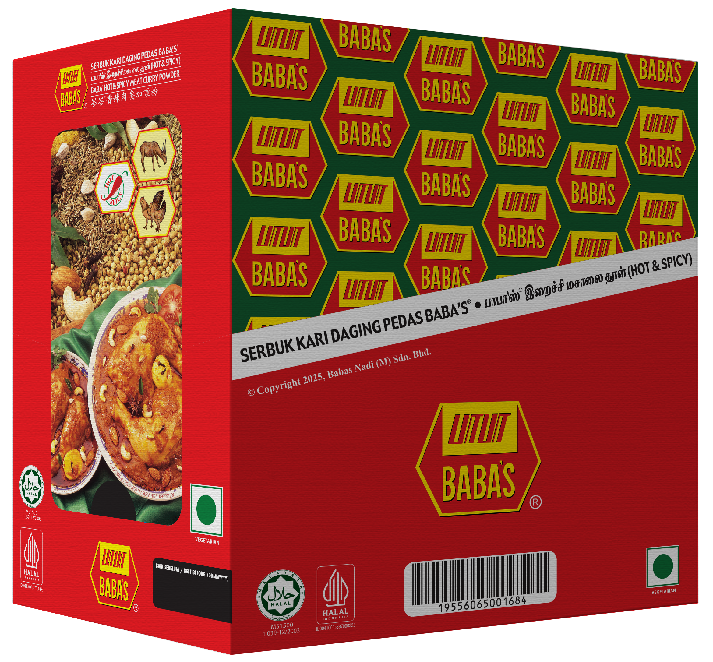 BABA'S HOT & SPICY MEAT CURRY POWDER