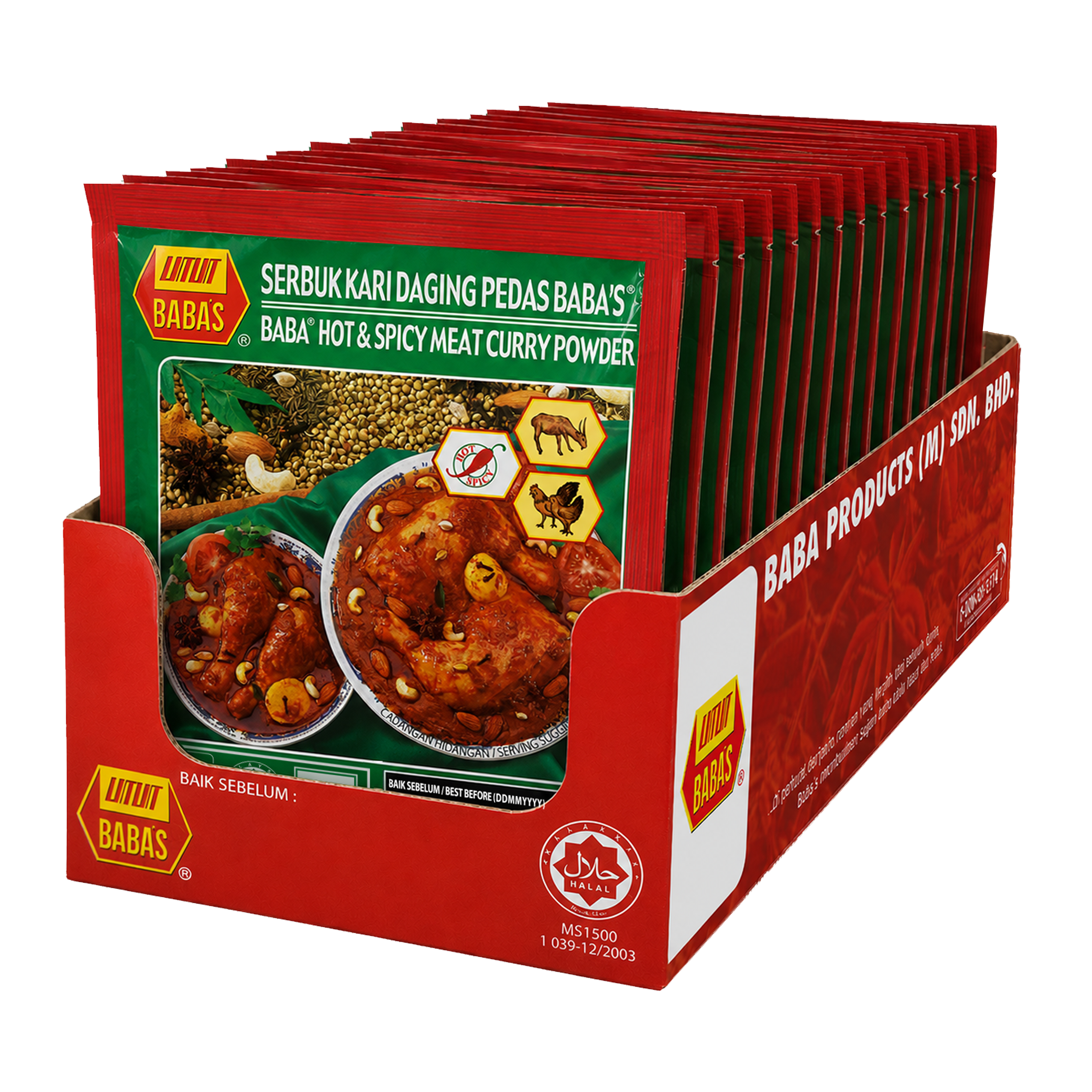 BABA'S HOT & SPICY MEAT CURRY POWDER