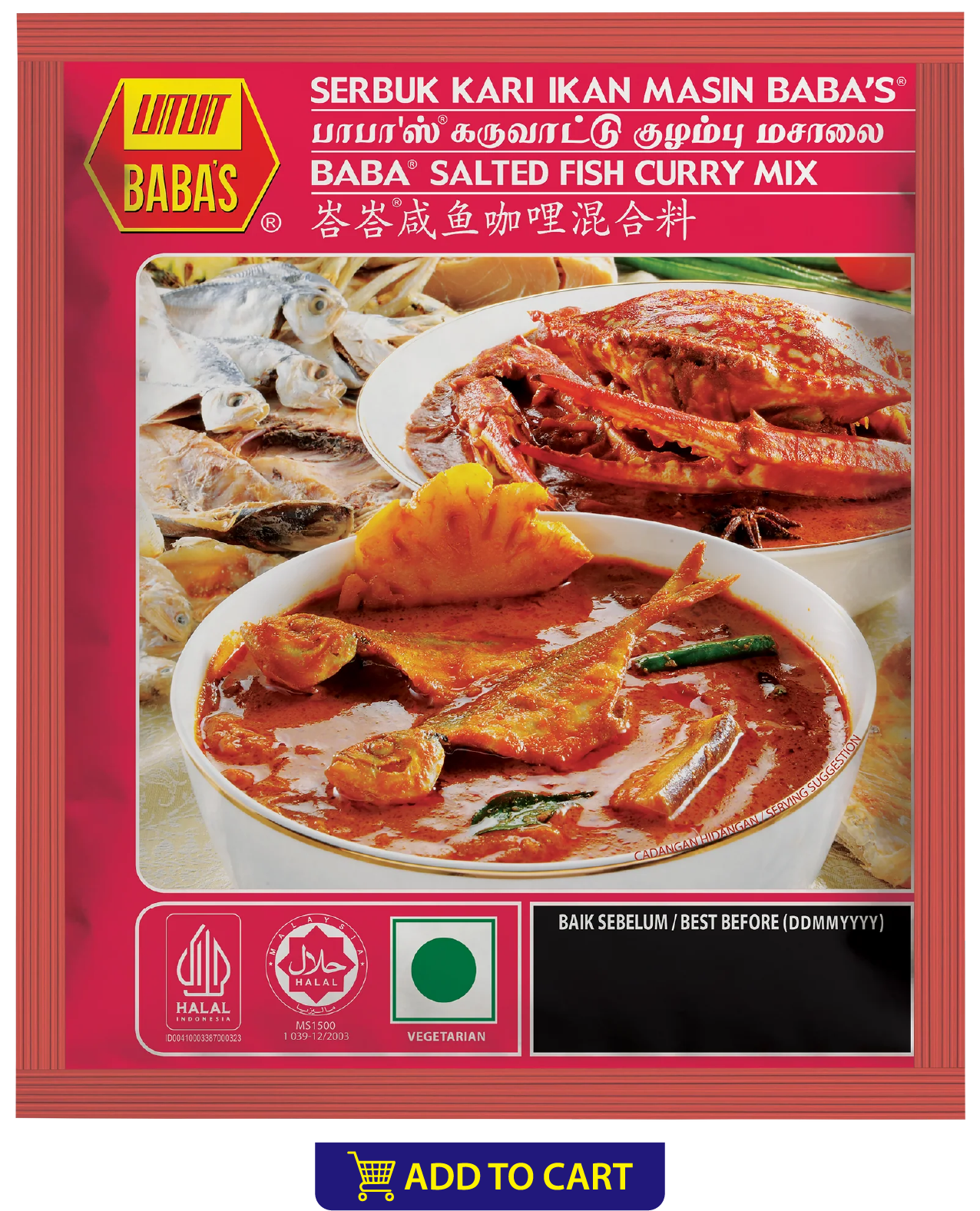BABA'S SALTED FISH CURRY MIX