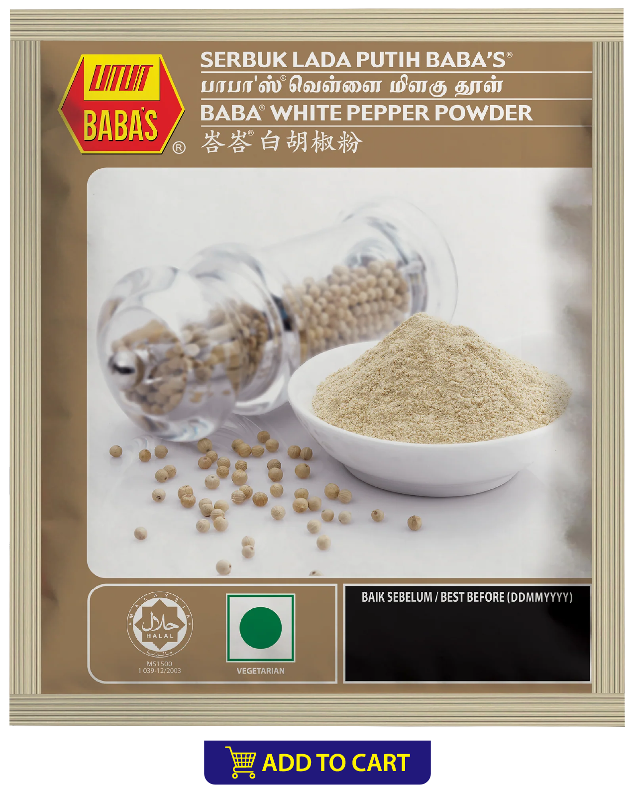 BABA'S WHITE PEPPER POWDER